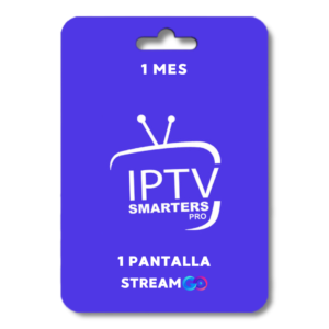 IPTV Smarters PRO Pantalla 1 Mes